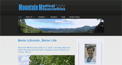 Desktop Screenshot of mountainmedicalspecialties.com